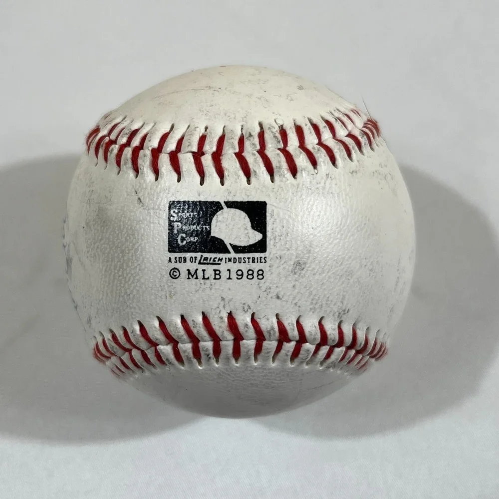 Ron Robinson Signed Milwaukee Brewers Baseball Vintage 1988 SPC